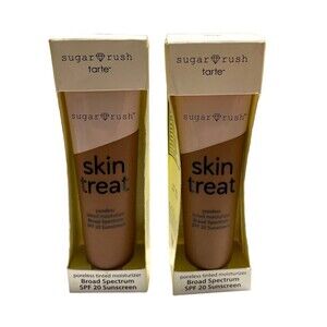 Tarte Sugar Rush Skin Treat Poreless Tinted Moisturizer SPF‎ 20 ~ Deep ( Qty 2 )